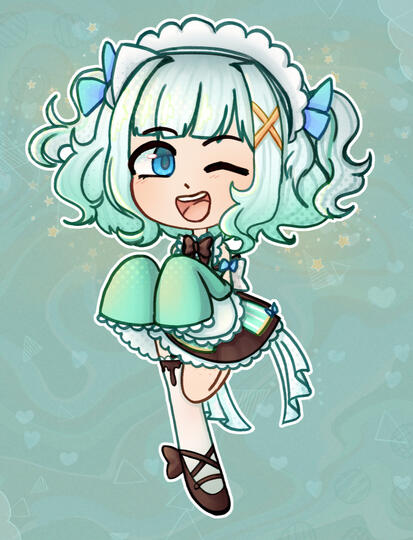 Mint Fantome Chibi